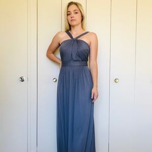 David’s Bridal Bridesmaids Dress Pewter